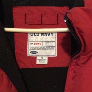 Old Navy Mens XL Red Puffer